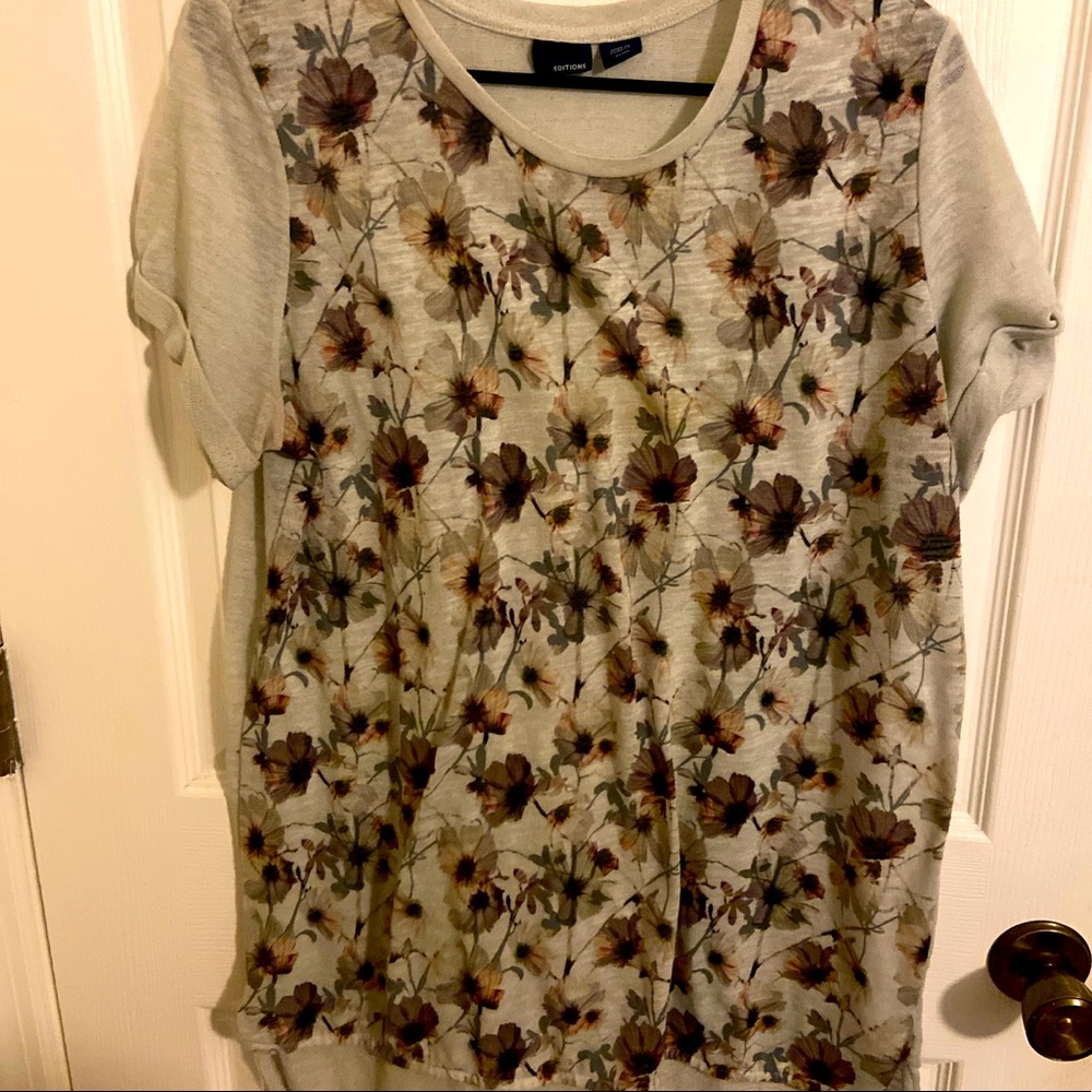 Long floral women’s t-shirt